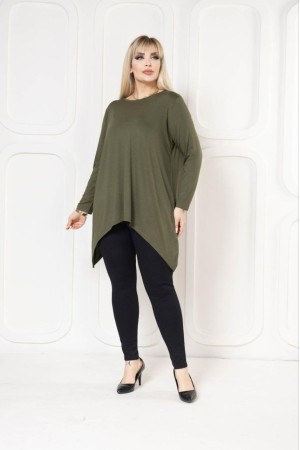 221885 TOPTAN HAKİ TUNİK