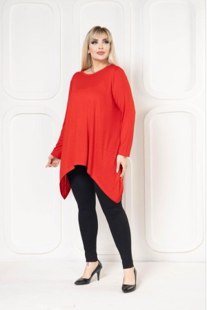 221887 TOPTAN KIRMIZI TUNİK