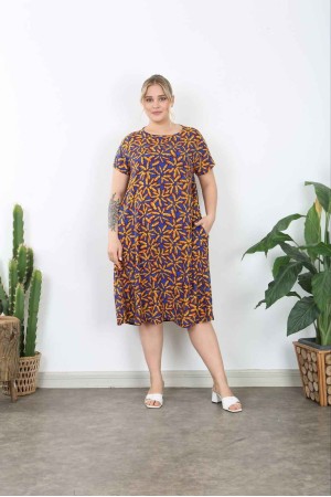 221897 TOPTAN DESENLİ ELBİSE