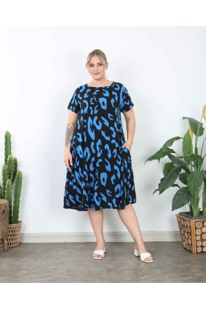 221903 TOPTAN DESENLİ ELBİSE