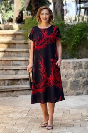221904 patterned DRESS