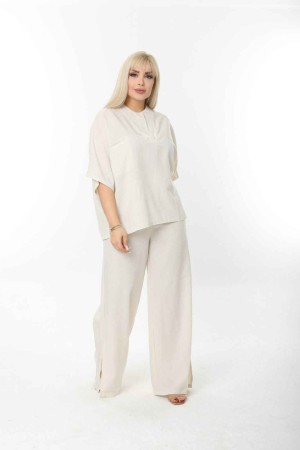 221908 TOPTAN BEYAZ PANTOLON TAKIM