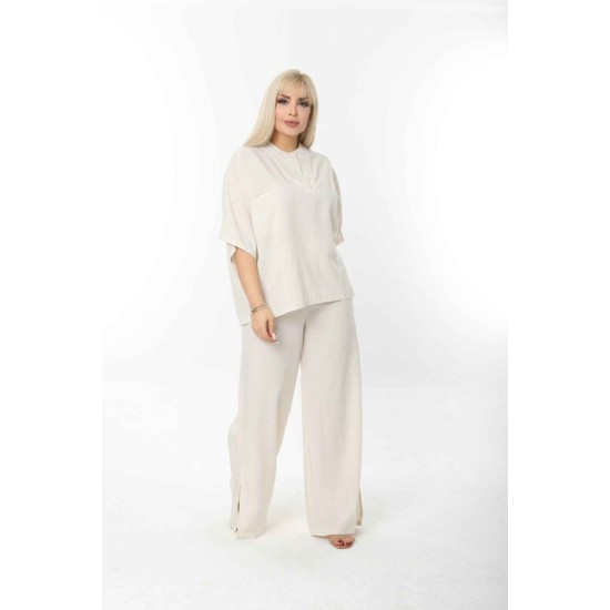 221908 TOPTAN BEYAZ PANTOLON TAKIM