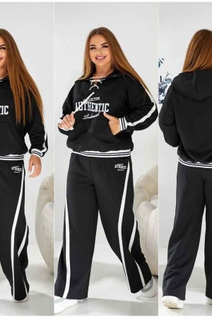 221911 TOPTAN SİYAH EŞOFMAN TAKIM