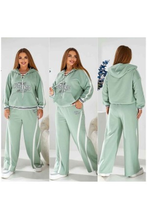 221913 TOPTAN SU YEŞİL EŞOFMAN TAKIM