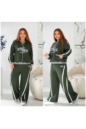 221914 TOPTAN HAKİ EŞOFMAN TAKIM