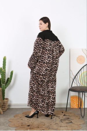 221932 TOPTAN LEOPAR ELBİSE