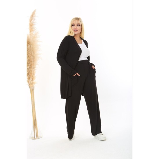 221948 TOPTAN SİYAH PANTOLON TAKIM