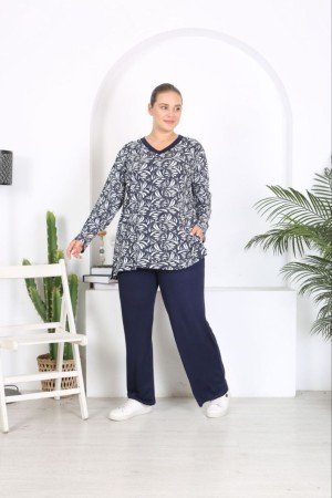 221949 TOPTAN DESENLİ PANTOLON TAKIM