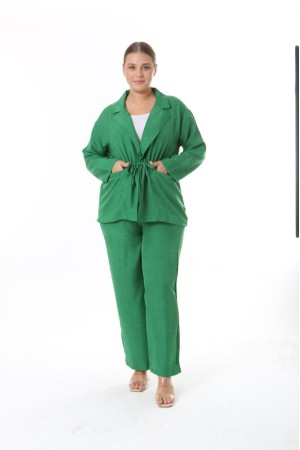 221954 TOPTAN YEŞİL PANTOLON TAKIM