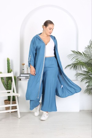 221958 TOPTAN MAVİ PANTOLON TAKIM