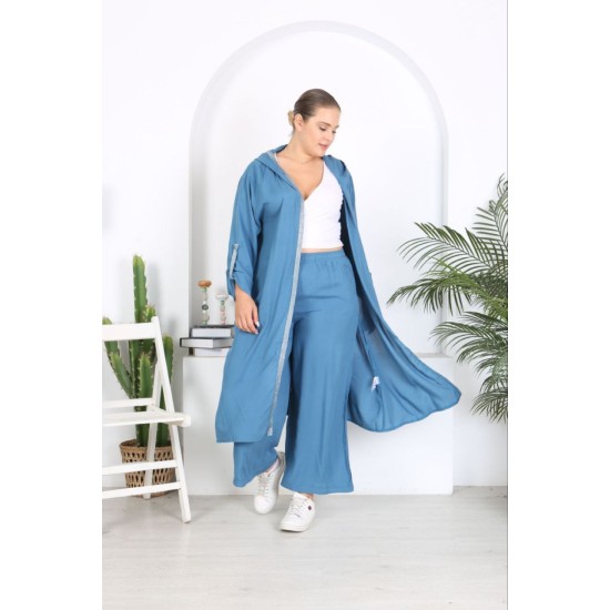 221958 TOPTAN MAVİ PANTOLON TAKIM