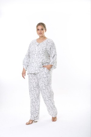 221961 TOPTAN DESENLİ PANTOLON TAKIM