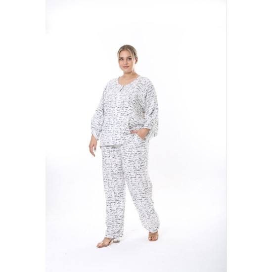 221961 TOPTAN DESENLİ PANTOLON TAKIM