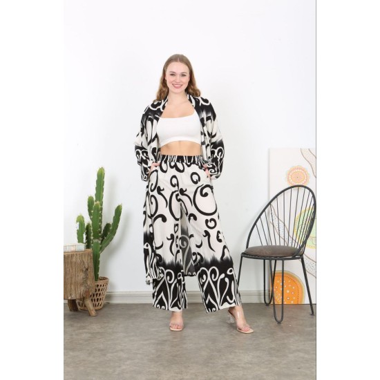 221966 TOPTAN DESENLİ PANTOLON TAKIM