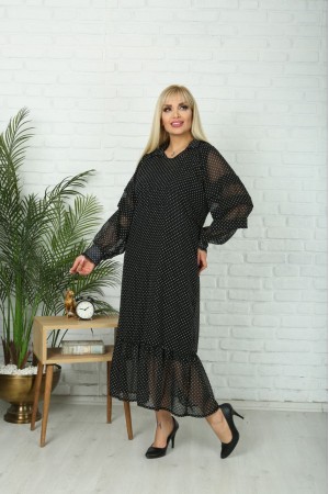 221975 TOPTAN DESENLİ ELBİSE