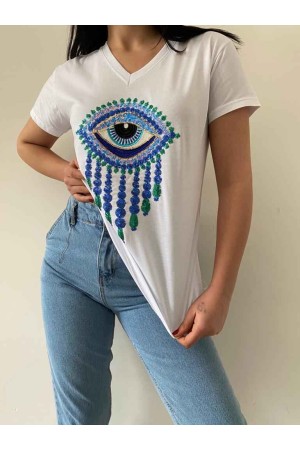 222087 TOPTAN BEYAZ TSHIRT