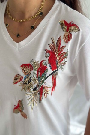 222088 TOPTAN BEYAZ TSHIRT