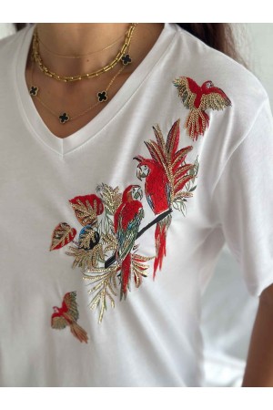 222088 TOPTAN BEYAZ TSHIRT