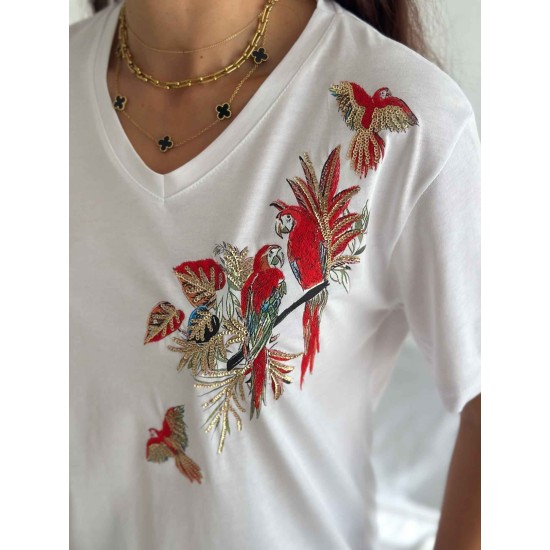 222088 TOPTAN BEYAZ TSHIRT