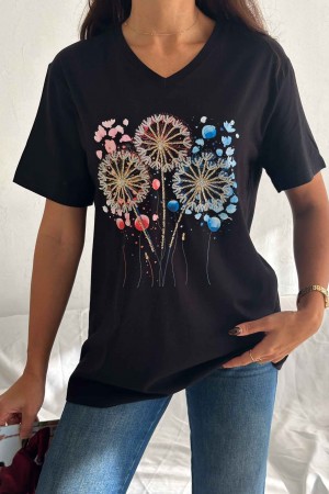 222089 TOPTAN SİYAH TSHIRT