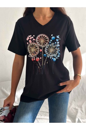 222089 TOPTAN SİYAH TSHIRT