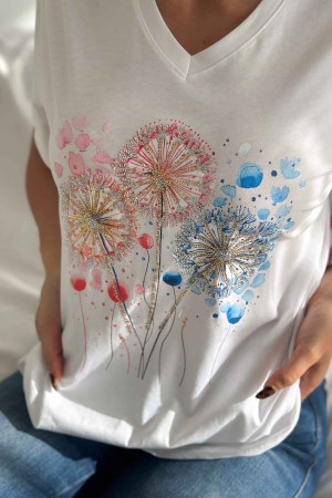 222090 TOPTAN BEYAZ TSHIRT