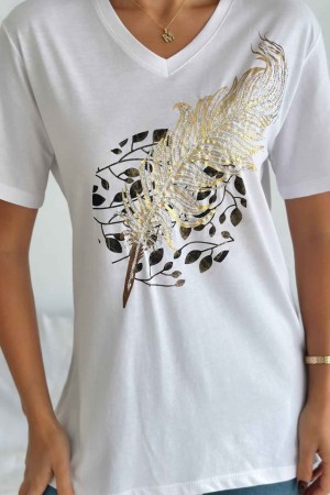 222093 TOPTAN BEYAZ TSHIRT