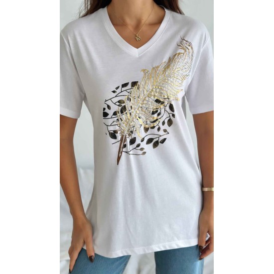 222093 TOPTAN BEYAZ TSHIRT