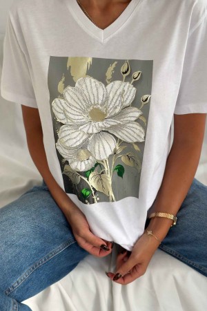 222096 TOPTAN BEYAZ TSHIRT