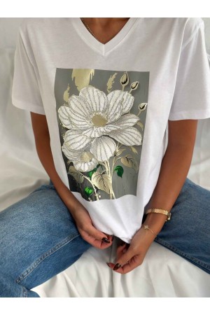 222096 TOPTAN BEYAZ TSHIRT