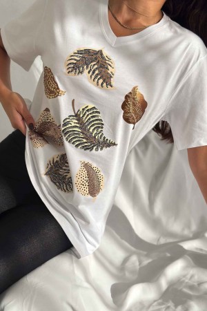 222098 TOPTAN BEYAZ TSHIRT