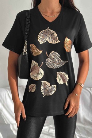 222099 TOPTAN SİYAH TSHIRT