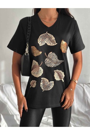 222099 TOPTAN SİYAH TSHIRT