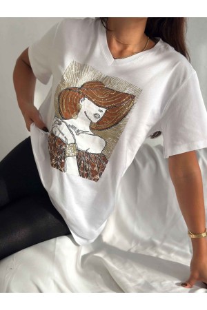 222100 TOPTAN BEYAZ TSHIRT