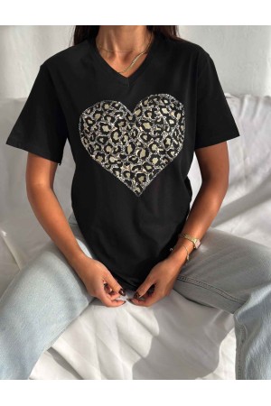 222102 TOPTAN SİYAH TSHIRT