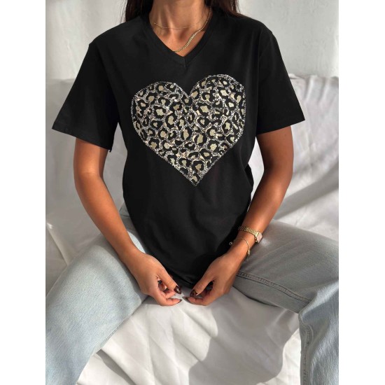 222102 TOPTAN SİYAH TSHIRT