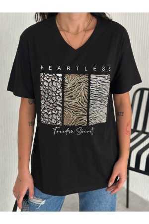 222106 TOPTAN SİYAH TSHIRT