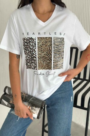 222107 TOPTAN BEYAZ TSHIRT