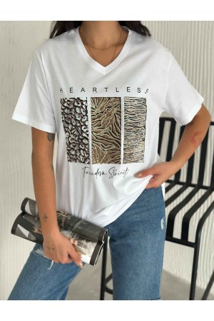 222107 TOPTAN BEYAZ TSHIRT