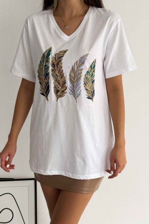 222110 TOPTAN BEYAZ TSHIRT