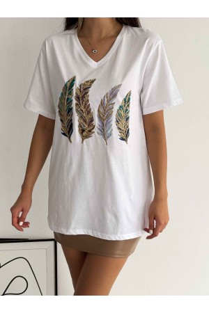 222110 TOPTAN BEYAZ TSHIRT