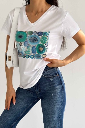 222113 TOPTAN BEYAZ TSHIRT