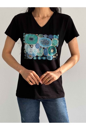 222114 TOPTAN SİYAH TSHIRT