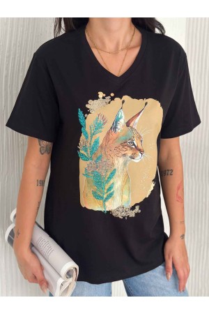 222118 TOPTAN SİYAH TSHIRT