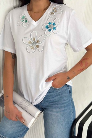 222122 TOPTAN BEYAZ TSHIRT