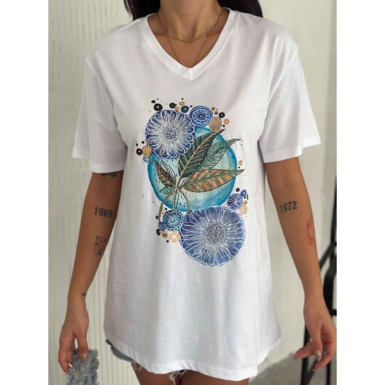 222123 TOPTAN BEYAZ TSHIRT