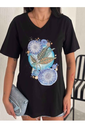 222124 TOPTAN SİYAH TSHIRT