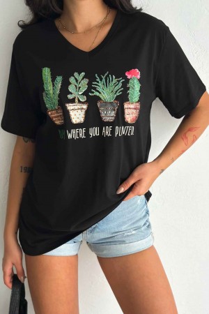 222127 TOPTAN SİYAH TSHIRT