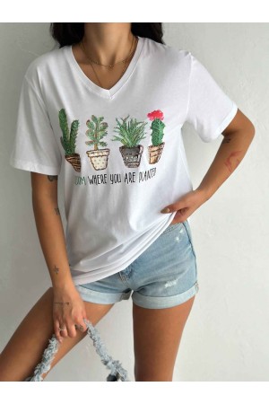 222128 TOPTAN BEYAZ TSHIRT